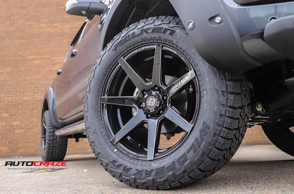 FORD RANGER AVALANCHE GLOSS BLACK MILLED ACCENTS